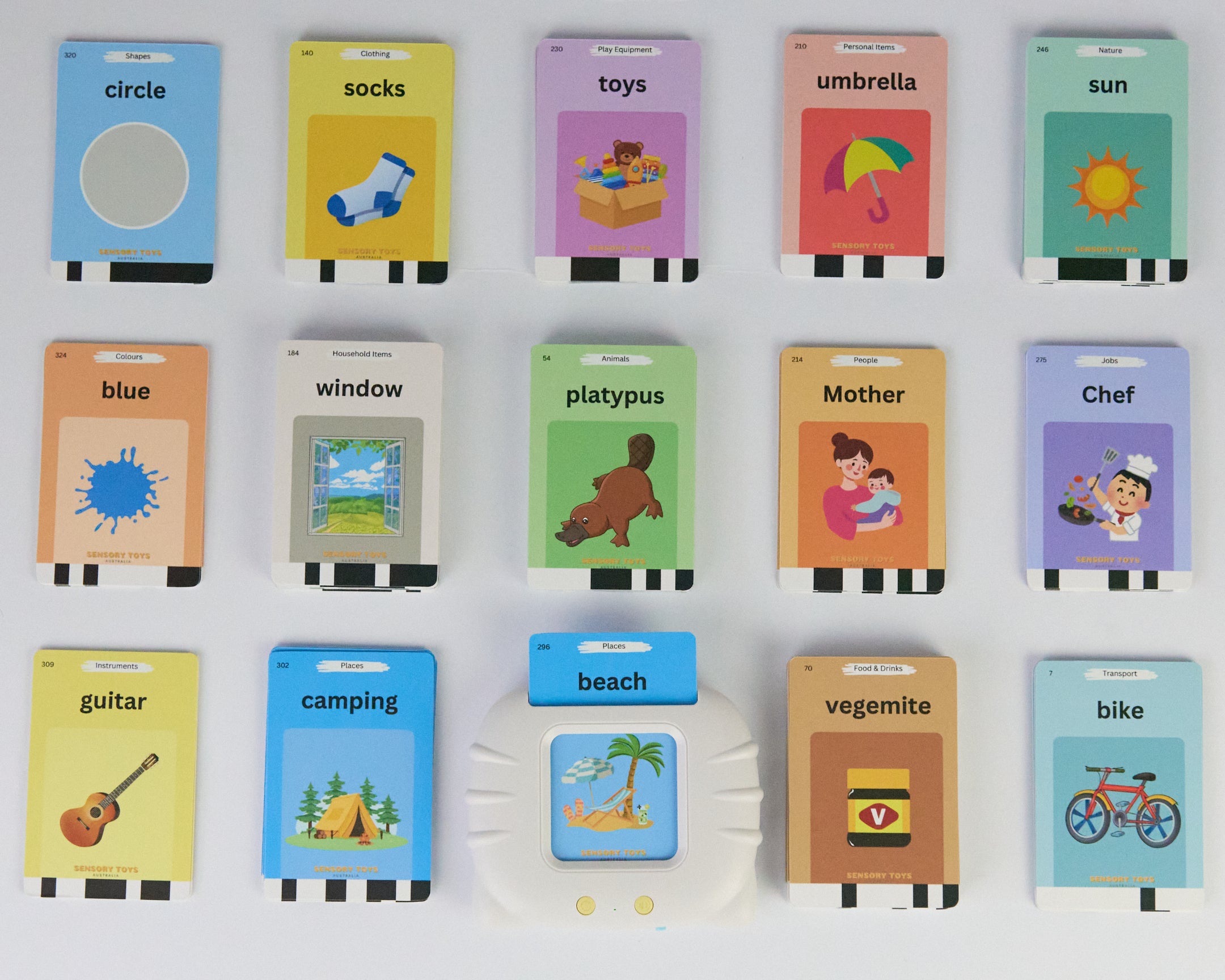 AussieMate™ Australian Accent Audible Flashcard Device