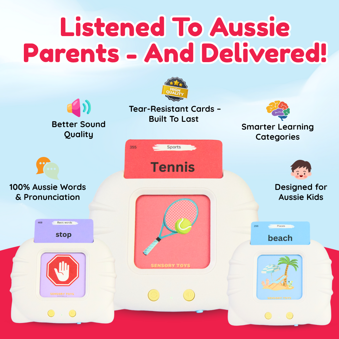 AussieMate™ Australian Accent Audible Flashcard Device
